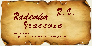 Radenka Vračević vizit kartica